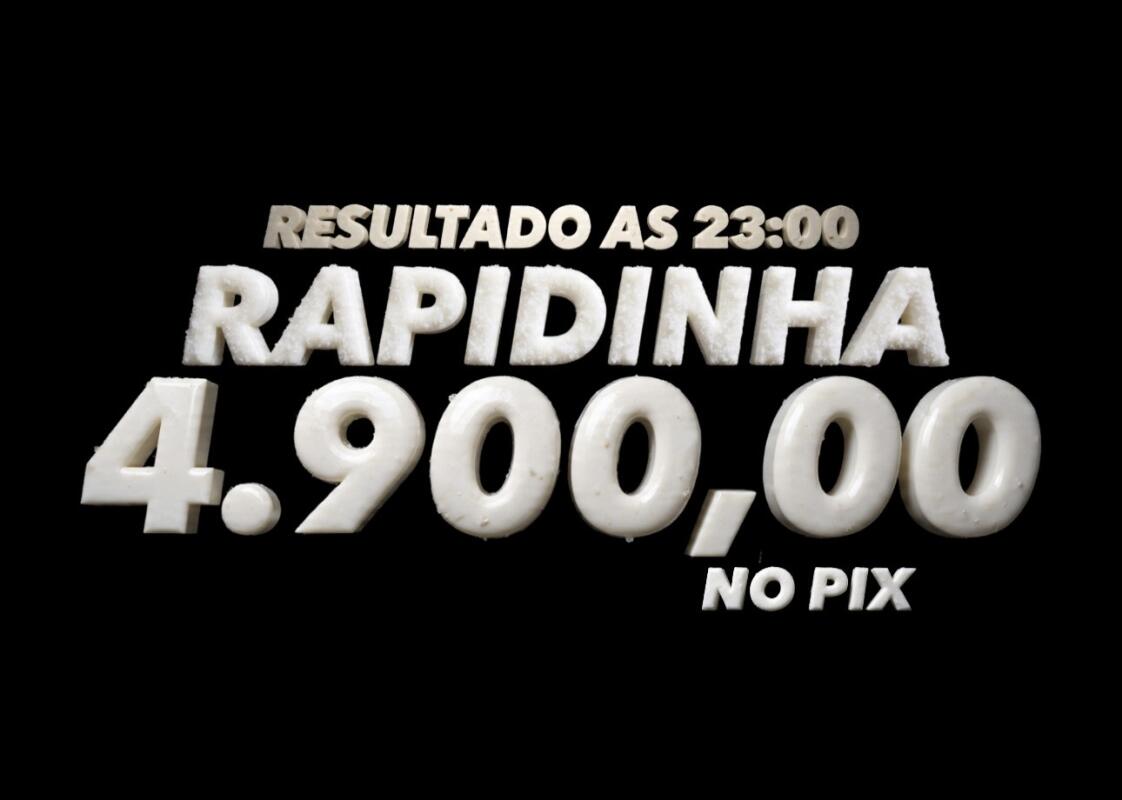 RAPIDINHA 4.900,00 NO PIX