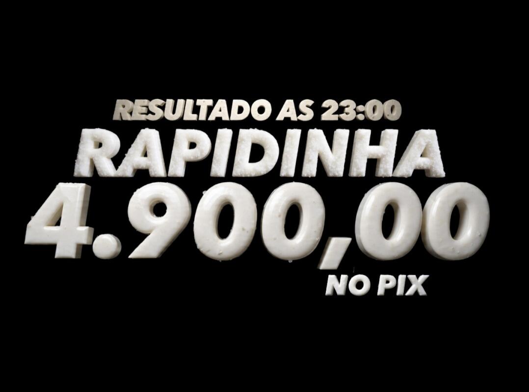 RAPIDINHA 4.900,00 NO PIX